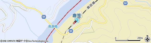 唐笠駅周辺の地図