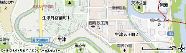 株式会社西堀鉄工所周辺の地図