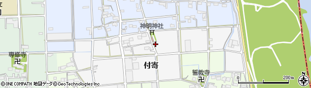 岐阜県神戸町（安八郡）付寄周辺の地図