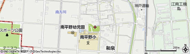 岐阜県安八郡神戸町和泉1070周辺の地図