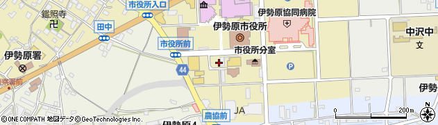 伊勢原市役所　教育センター・教育相談室周辺の地図