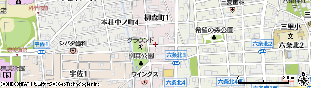 岐阜県岐阜市柳森町周辺の地図