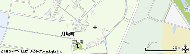島根県安来市月坂町周辺の地図