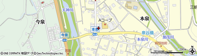 ＪＡ鳥取中央三朝周辺の地図