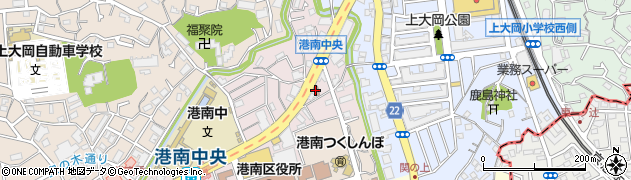 横浜港南中央通郵便局周辺の地図