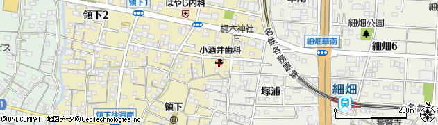 小酒井歯科医院周辺の地図