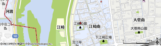 江崎公園周辺の地図