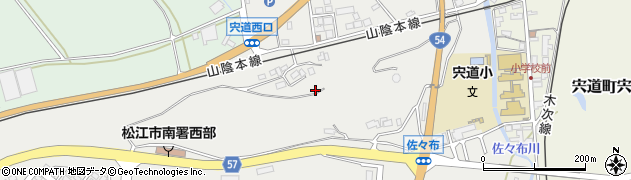 島根県松江市宍道町佐々布267周辺の地図