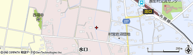 千葉県長生郡長生村水口周辺の地図