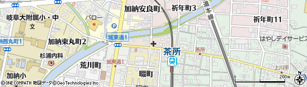 岐阜県岐阜市加納八幡町周辺の地図