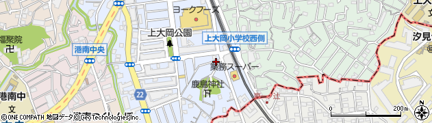 上大岡第三公園周辺の地図
