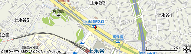 上永谷駅入口周辺の地図