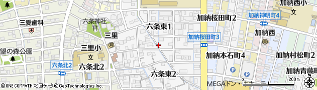 岐阜県岐阜市六条東周辺の地図