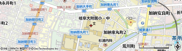 岐阜県岐阜市加納大手町周辺の地図