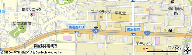 丸亀製麺鵜沼店周辺の地図