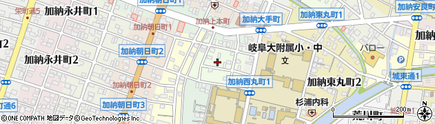 岐阜県岐阜市加納沓井町周辺の地図