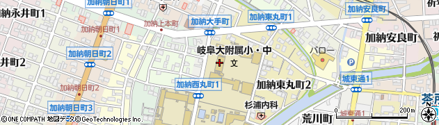 国立岐阜大学教育学部附属中学校周辺の地図