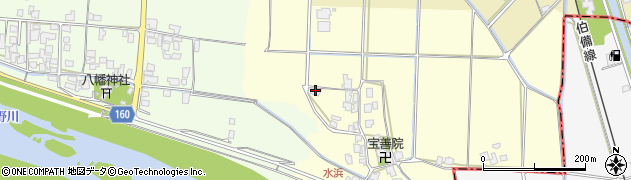 鳥取県米子市水浜周辺の地図
