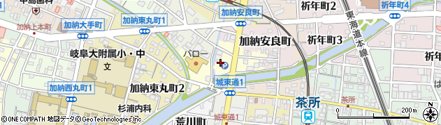 岐阜県岐阜市渋谷町周辺の地図