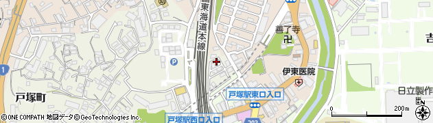 神奈川県横浜市戸塚区戸塚町6012-5周辺の地図