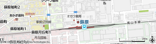 JR蘇原駅周辺の地図