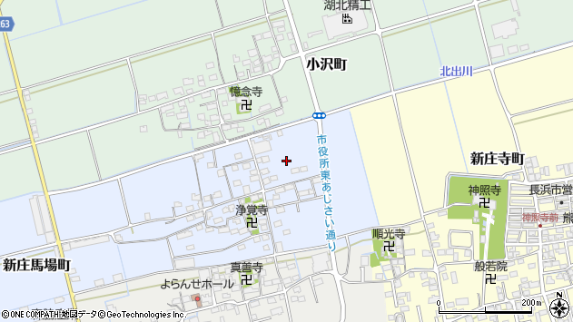 〒526-0011 滋賀県長浜市新庄馬場町の地図
