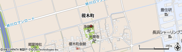 滋賀県長浜市榎木町周辺の地図