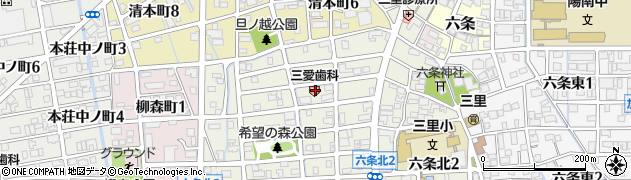 三愛歯科医院周辺の地図