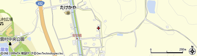 島根県松江市八雲町東岩坂617周辺の地図