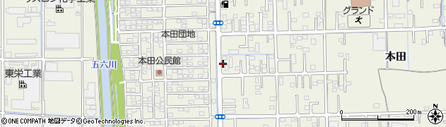 十六銀行本田 ＡＴＭ周辺の地図