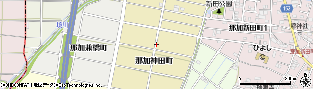 岐阜県各務原市那加神田町周辺の地図