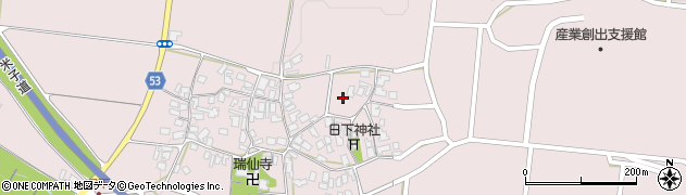 鳥取県米子市日下周辺の地図