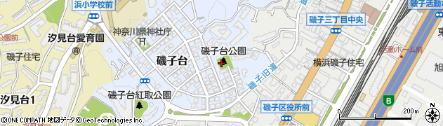 磯子台公園周辺の地図