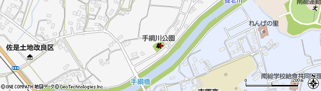 手綱川公園周辺の地図