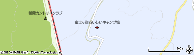 富士ヶ嶺おいしいキャンプ場周辺の地図