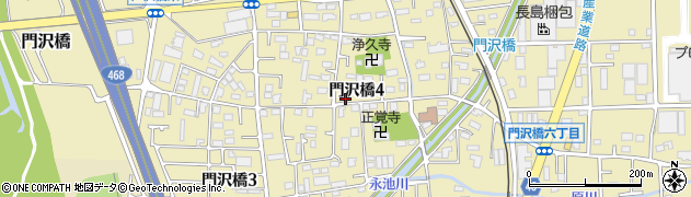 神奈川県海老名市門沢橋4丁目周辺の地図