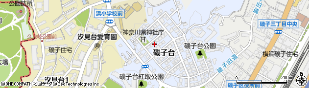 神奈川県横浜市磯子区磯子台周辺の地図