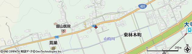 出雲東林木簡易郵便局周辺の地図
