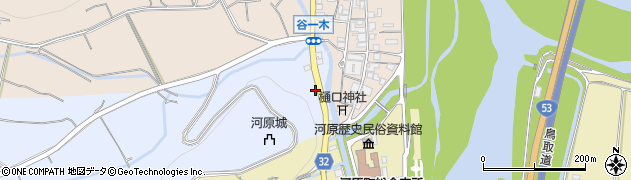 鳥取県鳥取市河原町谷一木1036周辺の地図