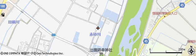 島根県安来市西松井町周辺の地図