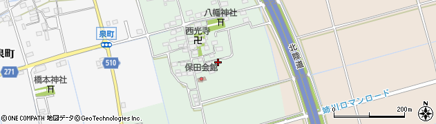 滋賀県長浜市保田町112周辺の地図