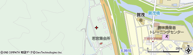 鳥取県東伯郡三朝町若宮周辺の地図