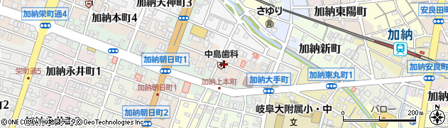 岐阜県岐阜市加納本町周辺の地図