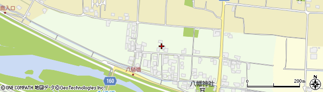 鳥取県米子市東八幡周辺の地図