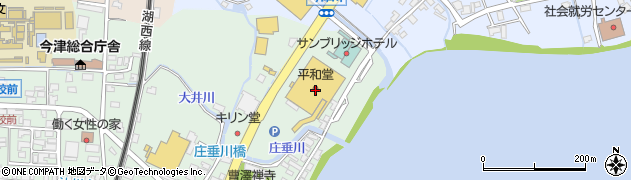 ダイソー平和堂今津店周辺の地図