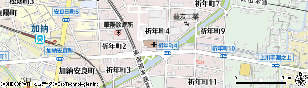 岐阜市役所上下水道事業部　維持管理課周辺の地図