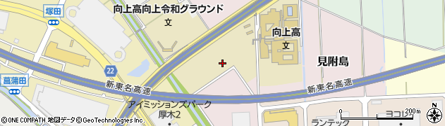 神奈川県伊勢原市見附島周辺の地図