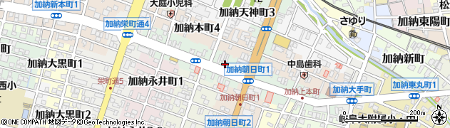 岐阜加納上本町郵便局周辺の地図