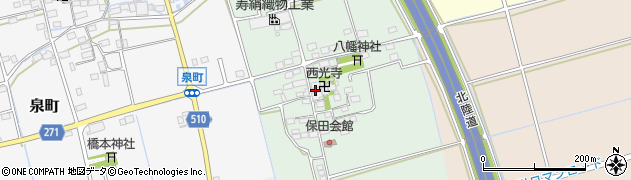 滋賀県長浜市保田町136周辺の地図