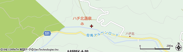 兵庫県美方郡香美町村岡区大笹 住所一覧から地図を検索